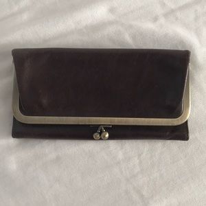 Hobo brown wallet clutch